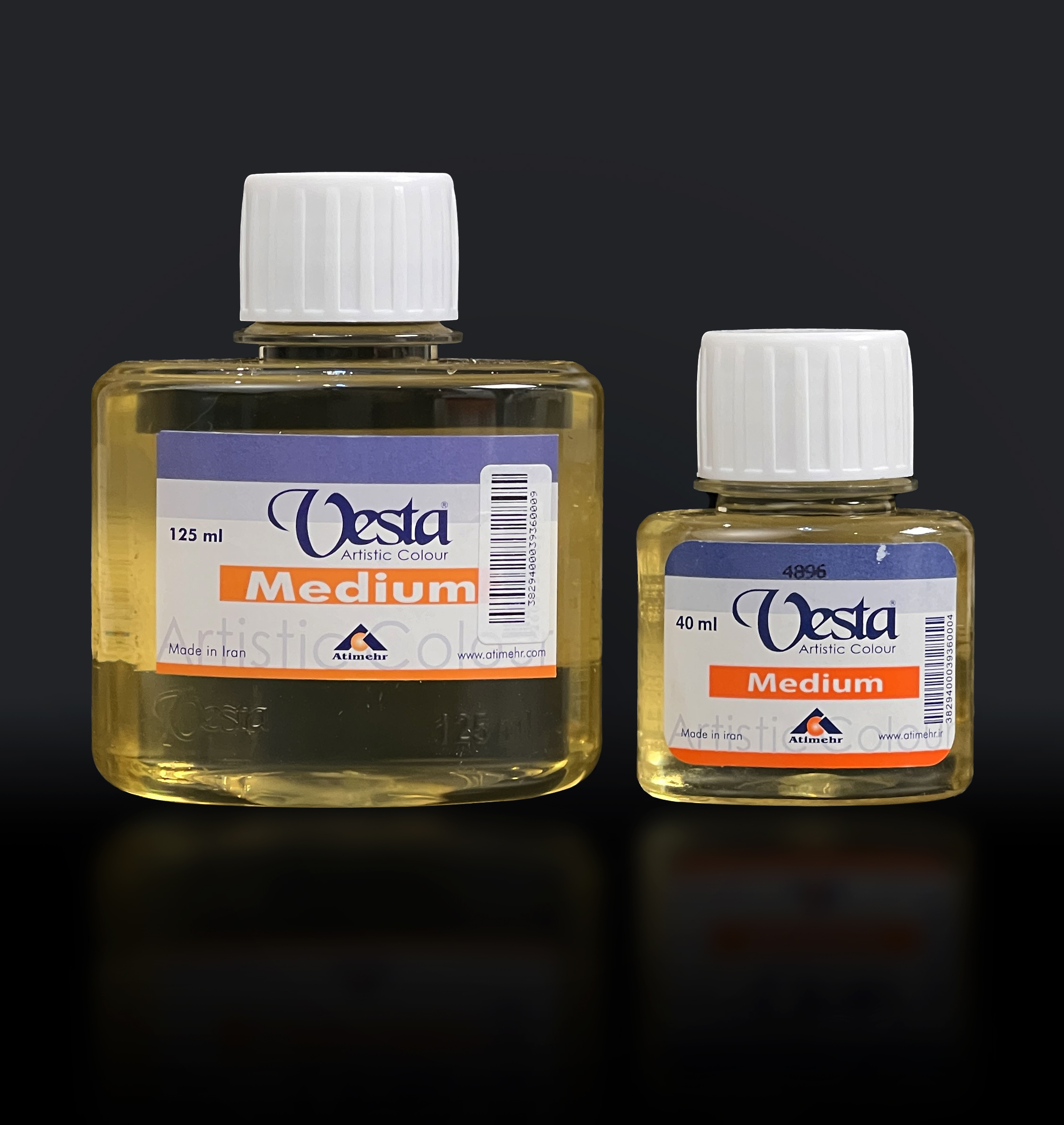 Medium 125 & 40ml.