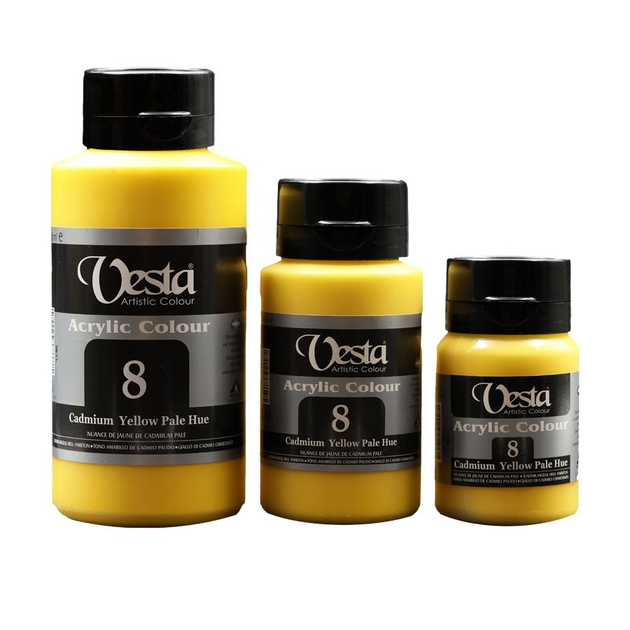 Acrylic Colour Bottles 250-500-1000ml.